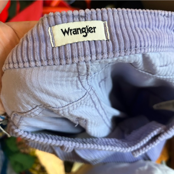 Wrangler Pleated Barrel Cord High Rise Jeans Pastel Purple Women’s Size 28 - Picture 8 of 9